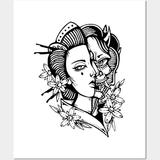 Geisha by Digent.ink Posters and Art